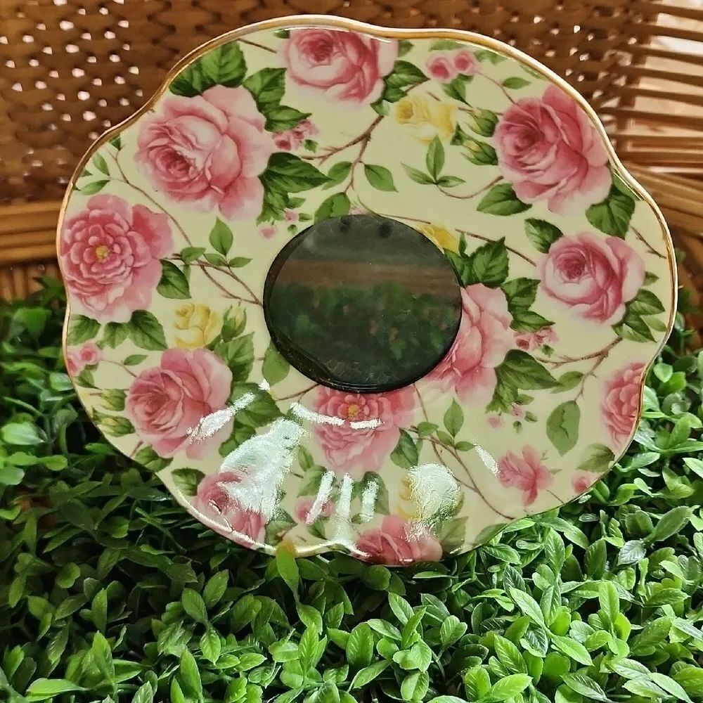 Picture Frame Dainty Floral Teacup Saucer Cottage Core
